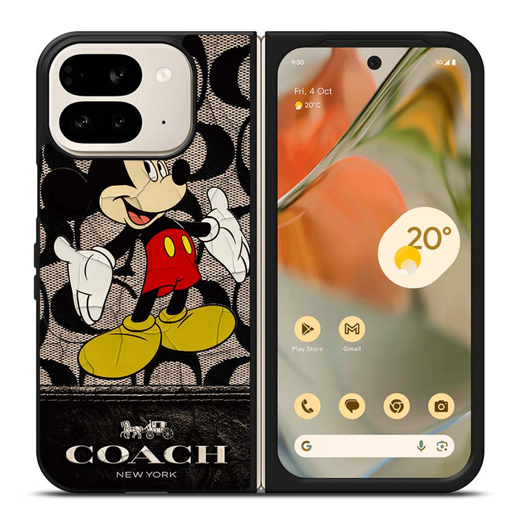 MICKEY MOUSE COACH NEW YORK Google Pixel 9 Pro Fold Case Cover
