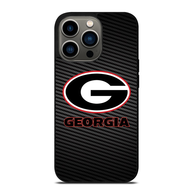 UNIVERSITY GEORGIA CARBON SYMBOL iPhone 13 Pro Case Cover