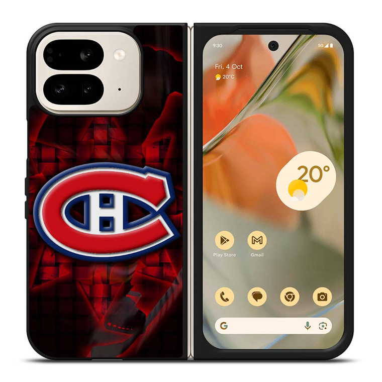 MONTREAL CANADIENS RED GLOW SYMBOL Google Pixel 9 Pro Fold Case Cover