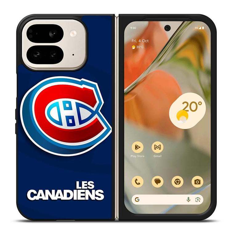 MONTREAL LES CANADIENS NHL 3D LOGO Google Pixel 9 Pro Fold Case Cover