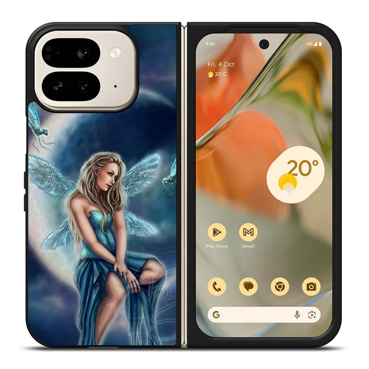 MOON DRAGONFLY FAIRY ART Google Pixel 9 Pro Fold Case Cover