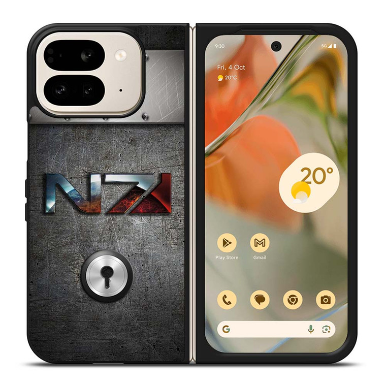 N7 MASS EFFECT METAL LOGO Google Pixel 9 Pro Fold Case Cover