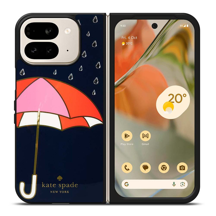 NAVY UMBRELLA KATE SPADE Google Pixel 9 Pro Fold Case Cover