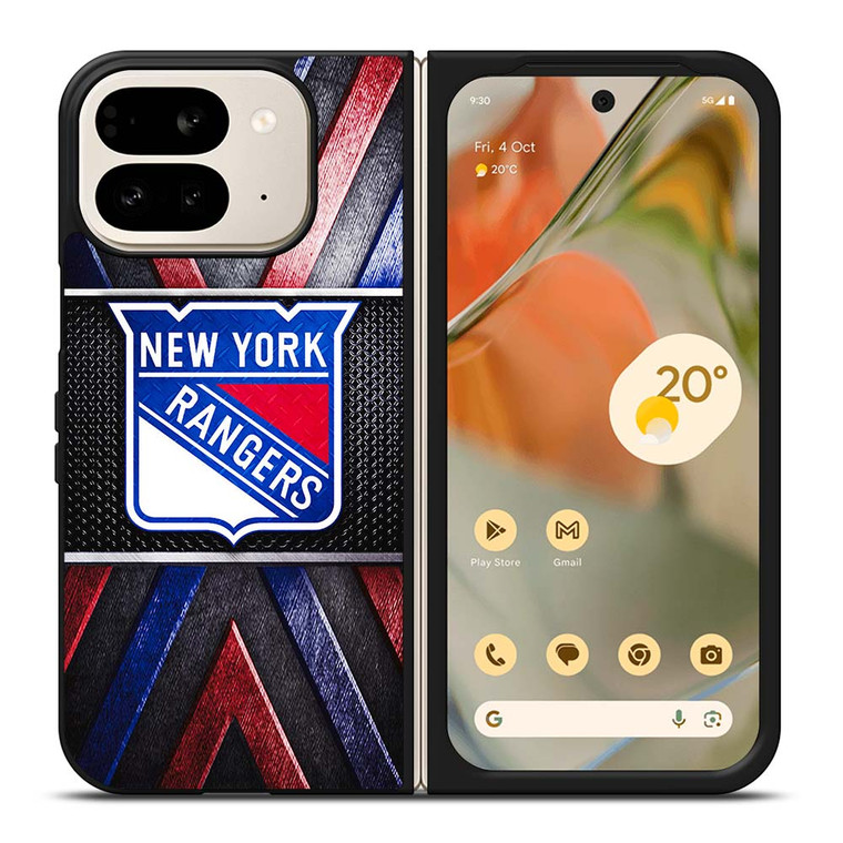 NEW YORK RANGERS NHL METAL LOGO Google Pixel 9 Pro Fold Case Cover