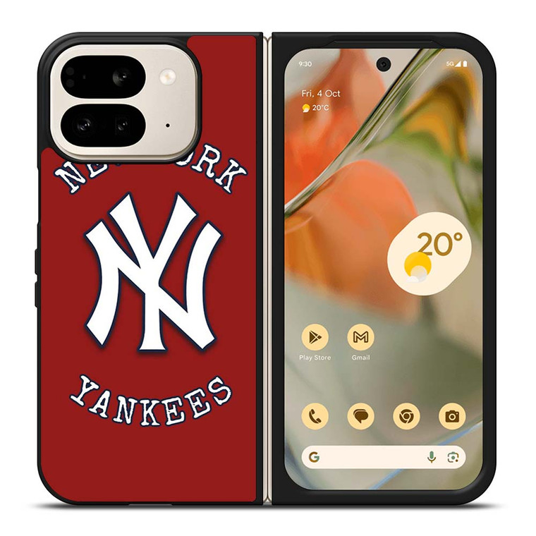 NEW YORK YANKEES BASEBALL LOGO RED Google Pixel 9 Pro Fold Case Cover