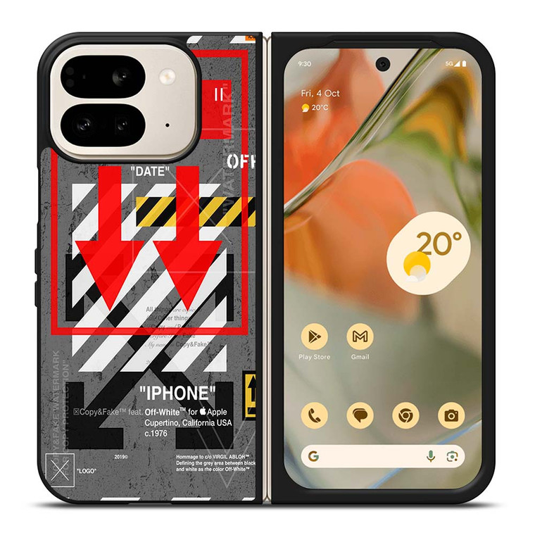 OFF WHITE ARROW DOWN Google Pixel 9 Pro Fold Case Cover
