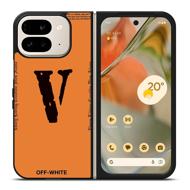 OFF WHITE V LONE LOGO Google Pixel 9 Pro Fold Case Cover