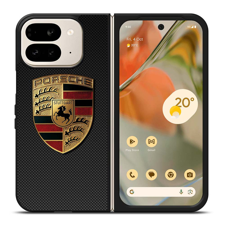 PORSCHE LOGO CARBON Google Pixel 9 Pro Fold Case Cover