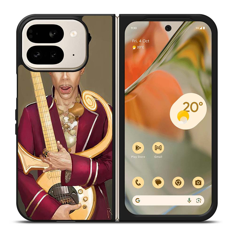 PRINCE PURPLE IN MEMORIAM AND GUITAR Google Pixel 9 Pro Fold Case Cover