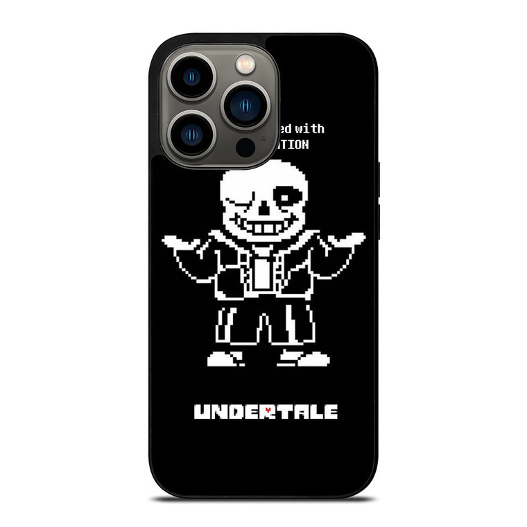 UNDERTALE SANS 8 BIT QUOTE iPhone 13 Pro Case Cover