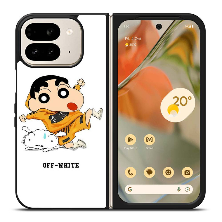 SHIN CHAN X OFF WHITE Google Pixel 9 Pro Fold Case Cover