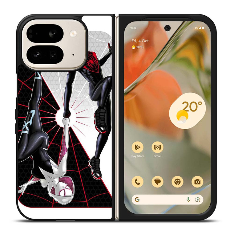 SPIDERMAN MILES MORALES SPIDER GWEN VERSE Google Pixel 9 Pro Fold Case Cover