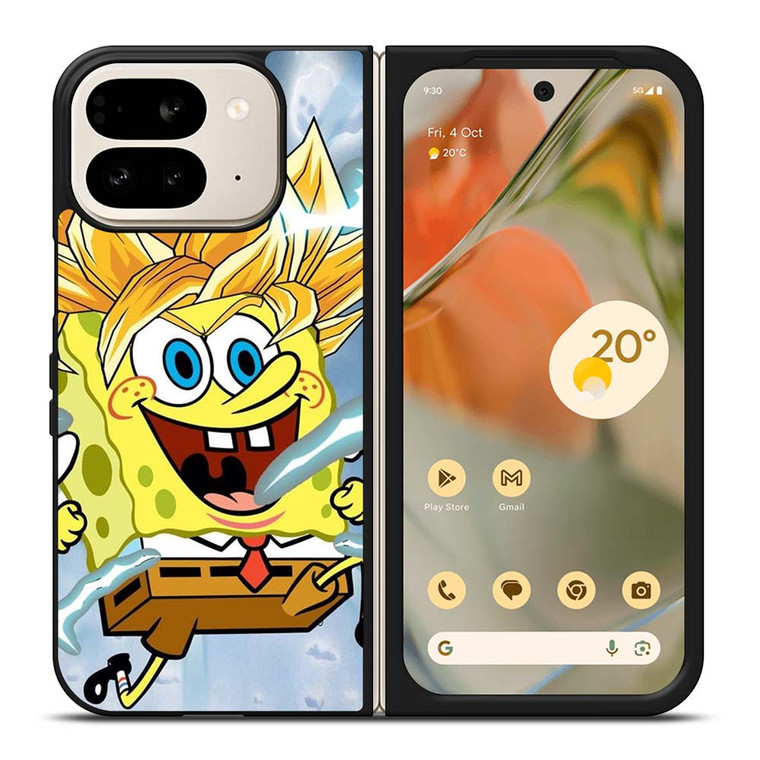 SPONGEBOB DRAGON BALL SAIYAN Google Pixel 9 Pro Fold Case Cover
