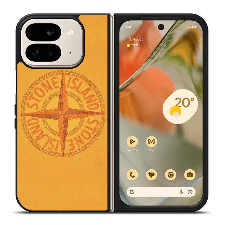 STONE ISLAND LOGO YELLOW Google Pixel 9 Pro Fold Case Cover