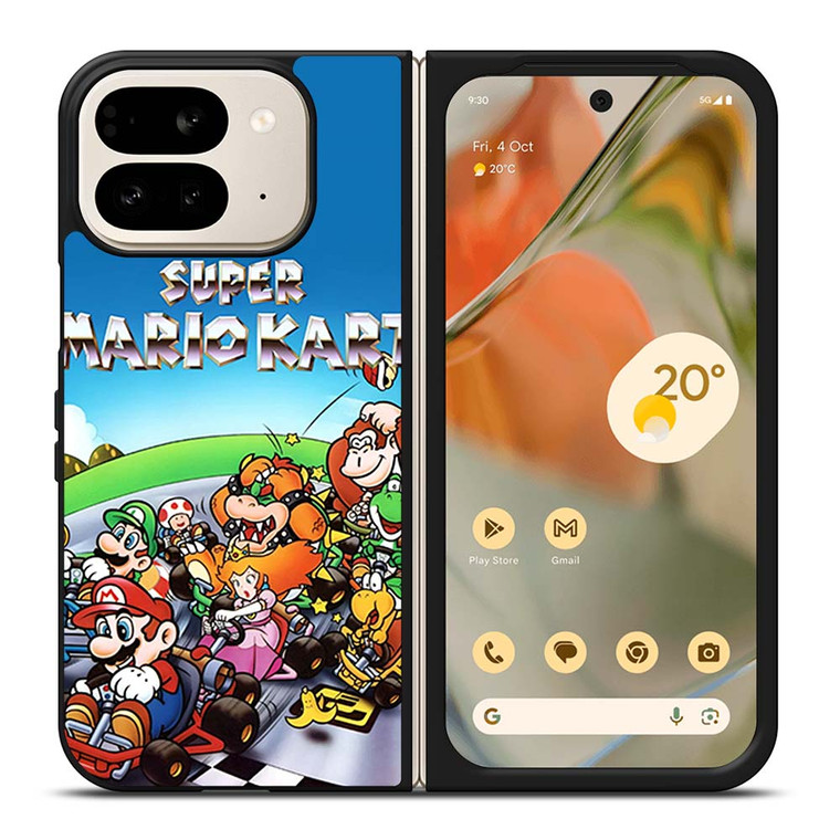 SUPER MARIO KART BROSS NINTENDO GAMES POSTER Google Pixel 9 Pro Fold Case Cover