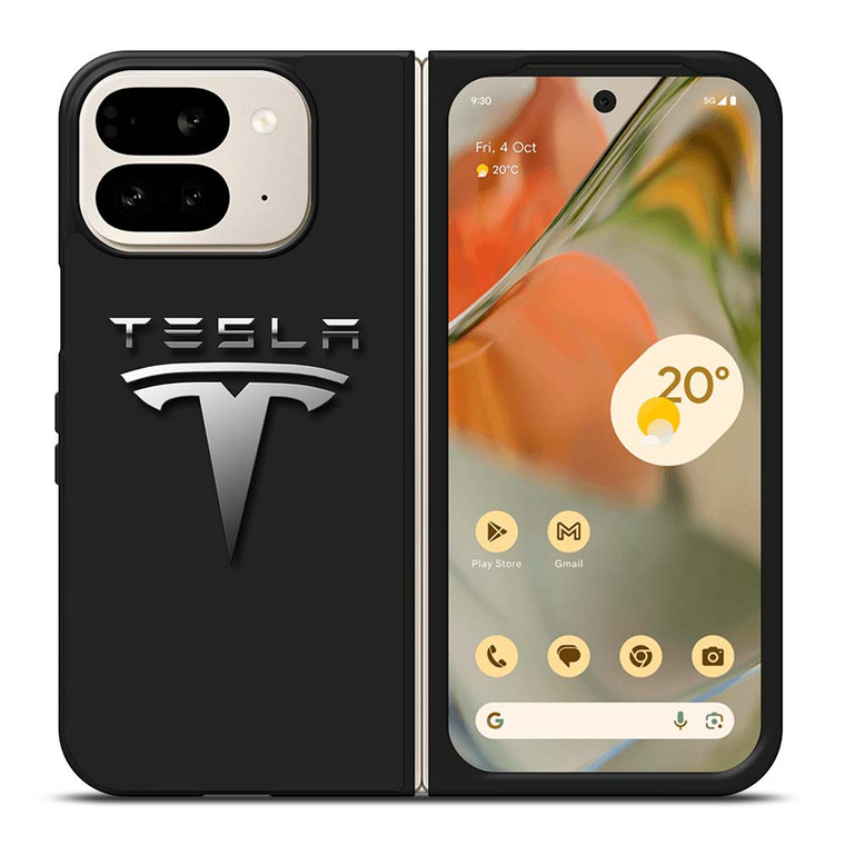 TESLA CAR LOGO Google Pixel 9 Pro Fold Case Cover