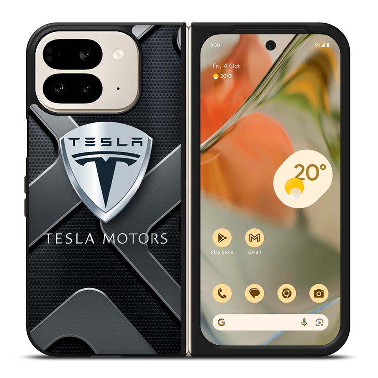 TESLA MOTOR CAR ICON Google Pixel 9 Pro Fold Case Cover