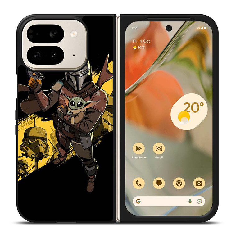 THE MANDALORIAN BABY YODA STAR WARS Google Pixel 9 Pro Fold Case Cover