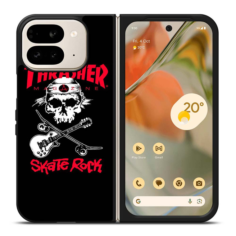 THRASHER SKATEBOARD MAGAZINE SKULL Google Pixel 9 Pro Fold Case Cover