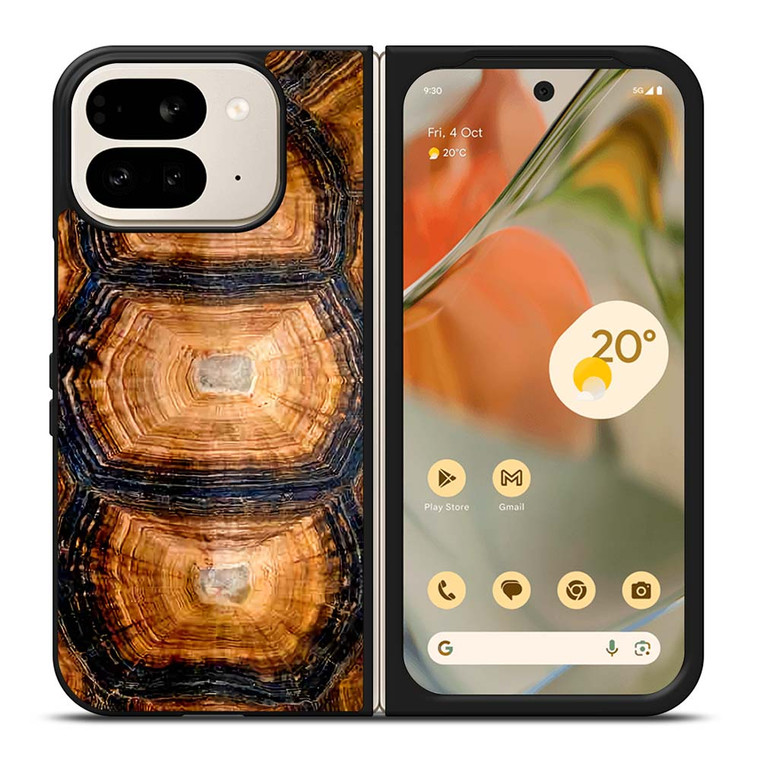 TORTOISE SHELL TEXTURES Google Pixel 9 Pro Fold Case Cover