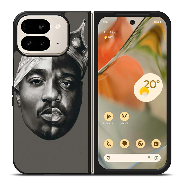 TUPAC AND NOTORIOUS BIG ART Google Pixel 9 Pro Fold Case Cover