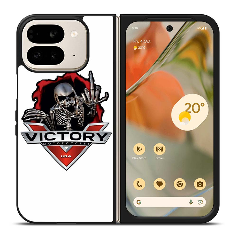 VICTORY MOTORCYCLE SKULL USA LOGO Google Pixel 9 Pro Fold Case Cover