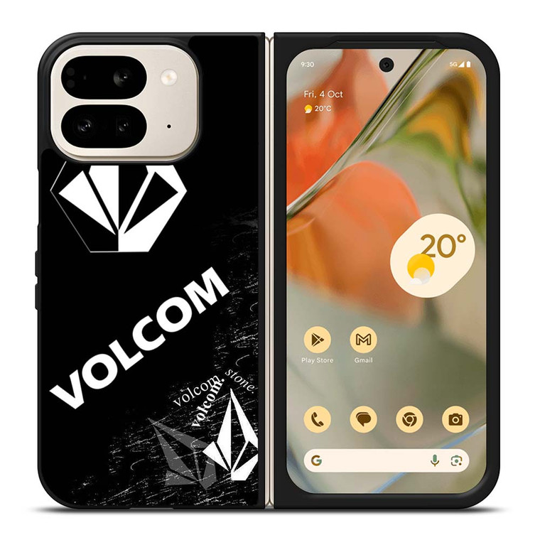 VOLCOM BLACK LOGO Google Pixel 9 Pro Fold Case Cover