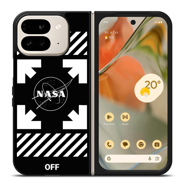 WHITE NASA OFF Google Pixel 9 Pro Fold Case Cover
