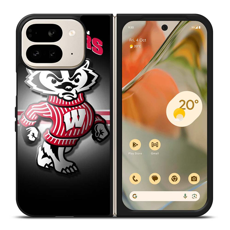 WISCONSIN BADGER FOOTBALL LOGO Google Pixel 9 Pro Fold Case Cover