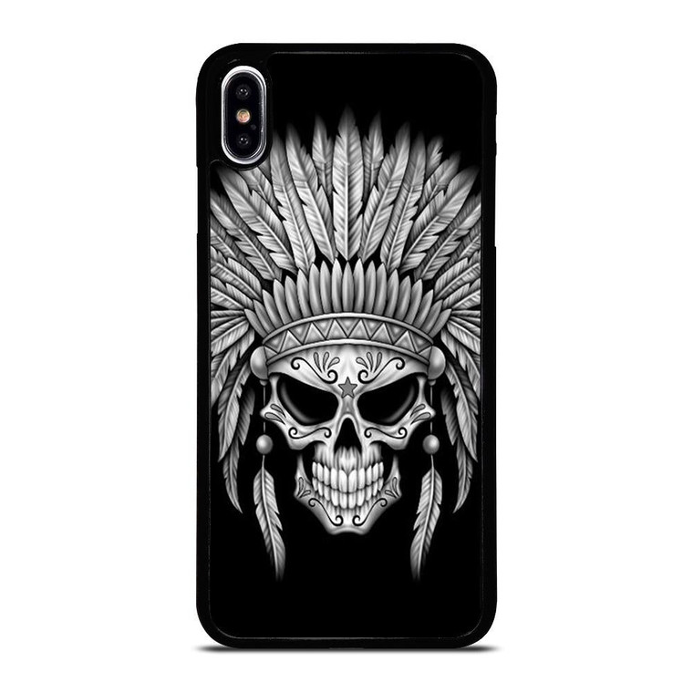 INDIAN FEATHER SKULL iPhone XS Max case iPhone XS Max Case Cover