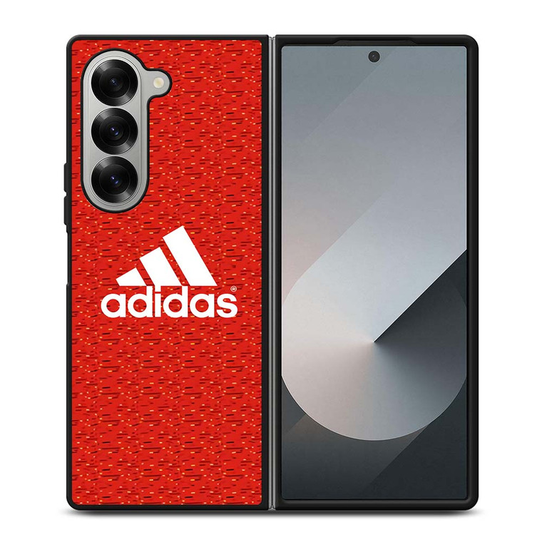 ADIDAS RED PATTERN Samsung Galaxy Z Fold 6 Case Cover