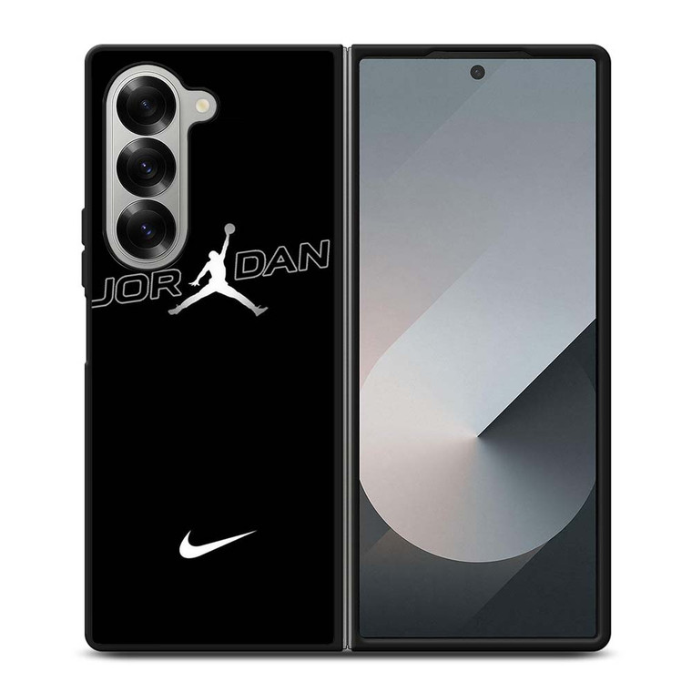 AIR JORDAN NIKE BLACK WHITE Samsung Galaxy Z Fold 6 Case Cover