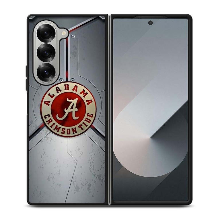 ALABAMA CRIMSON TIDE METAL LOGO Samsung Galaxy Z Fold 6 Case Cover
