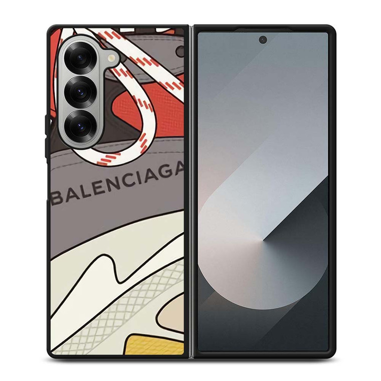 BALENCIAGA SHOES LOGO Samsung Galaxy Z Fold 6 Case Cover