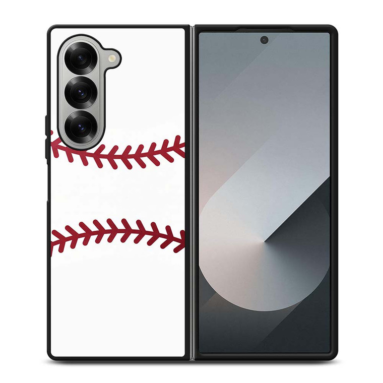 BASEBALL RED STITCHING Samsung Galaxy Z Fold 6 Case Cover