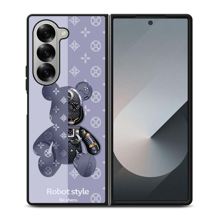 BEARBRICK ROBOT STYLE COOL BEAR Samsung Galaxy Z Fold 6 Case Cover BEARBRICK ROBOT STYLE COOL BEAR Samsung Galaxy Z Fold 6 Case Cover