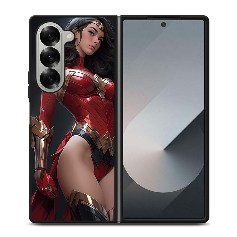BEAUTIFUL SUPERHERO WONDER WOMAN DC COMIC Samsung Galaxy Z Fold 6 Case Cover