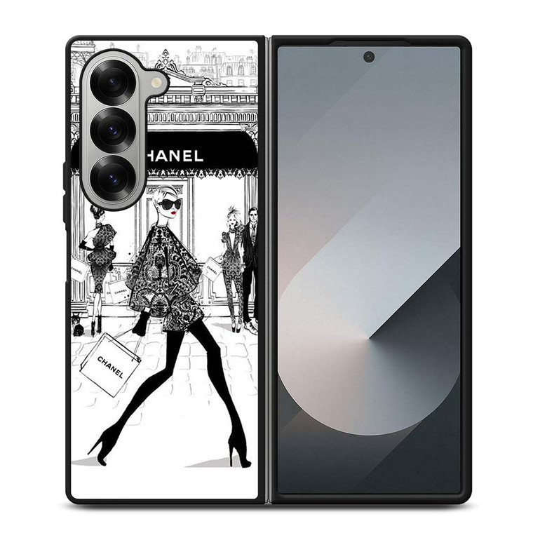 BEAUTY FASHION MEGAN HESS CLIPART Samsung Galaxy Z Fold 6 Case Cover