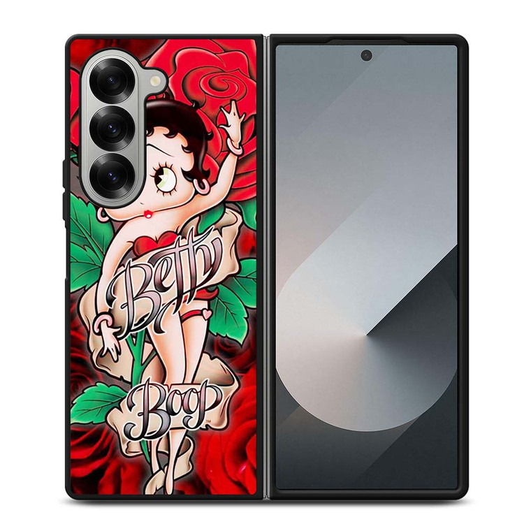 BETTY BOOP FLORAL Samsung Galaxy Z Fold 6 Case Cover