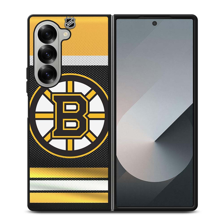 BOSTON BRUINS LOGO NHL Samsung Galaxy Z Fold 6 Case Cover