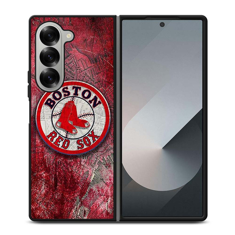 BOSTON RED SOX MLB LOGO Samsung Galaxy Z Fold 6 Case Cover