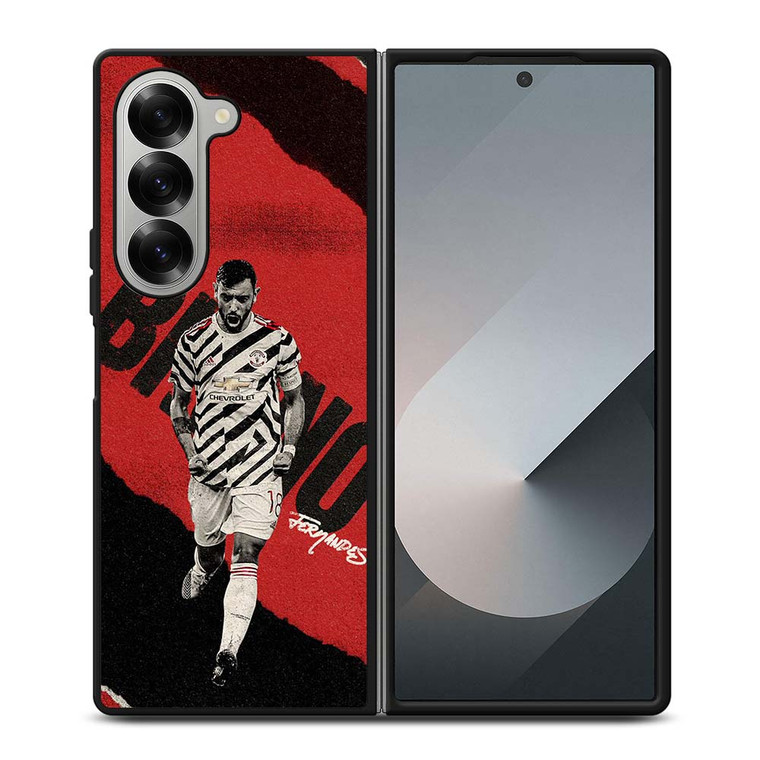 BRUNO FERNANDES MANCHESTER UNITED 3RD KIT Samsung Galaxy Z Fold 6 Case Cover