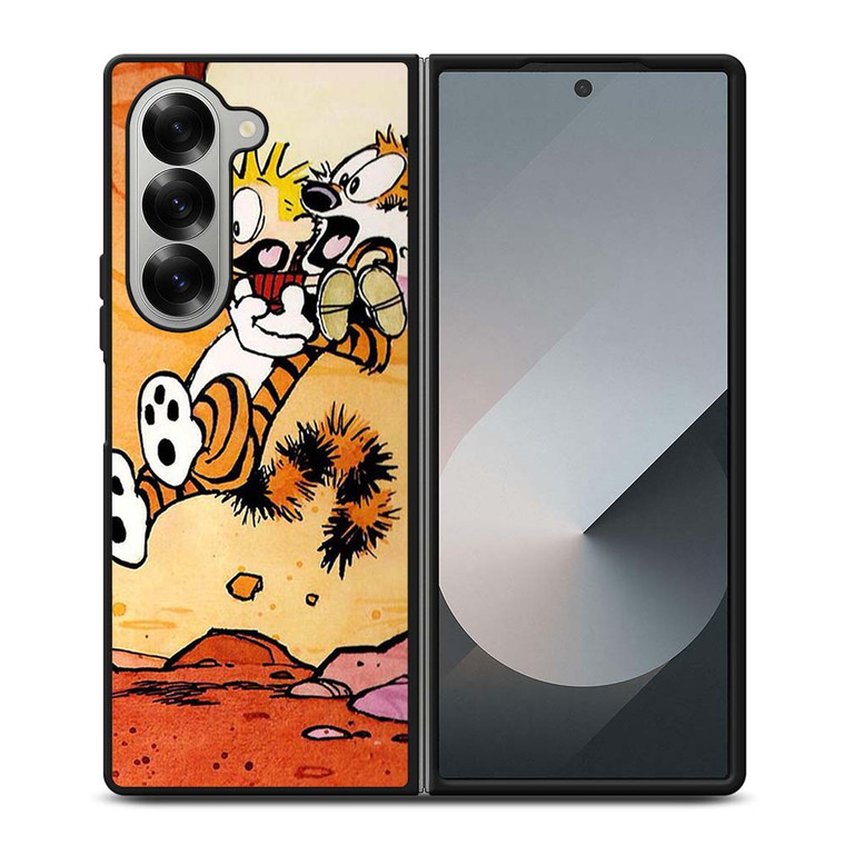 CALVIN AND HOBBES CARTOON 3 Samsung Galaxy Z Fold 6 Case Cover