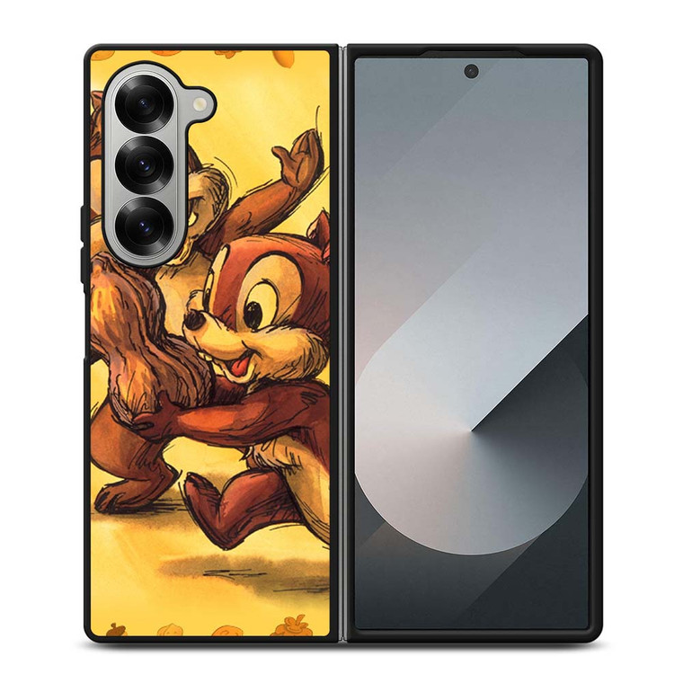 CHIP AND DALE CARTOON Samsung Galaxy Z Fold 6 Case Cover