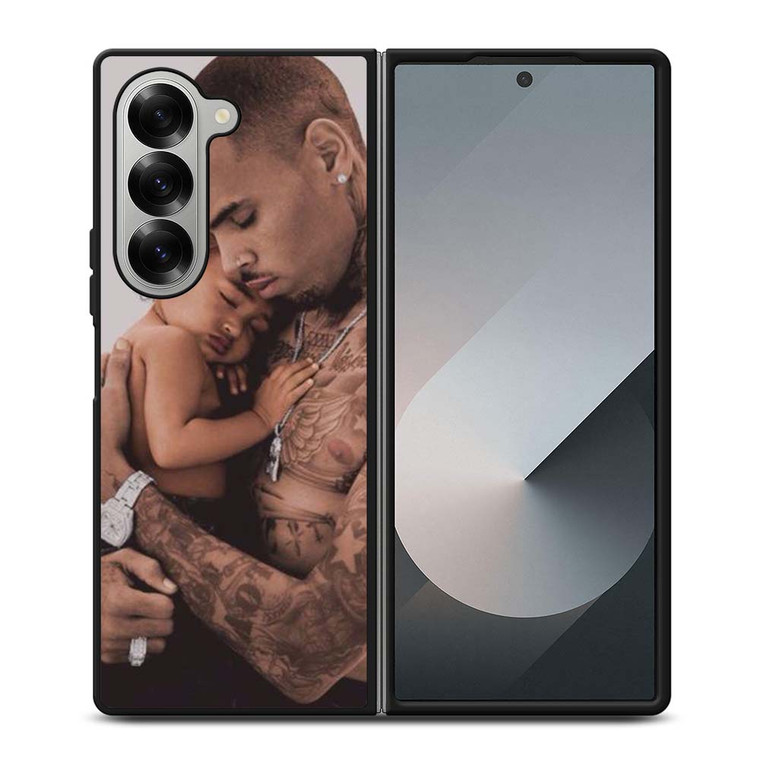 CHRIS BROWN AND BABY Samsung Galaxy Z Fold 6 Case Cover