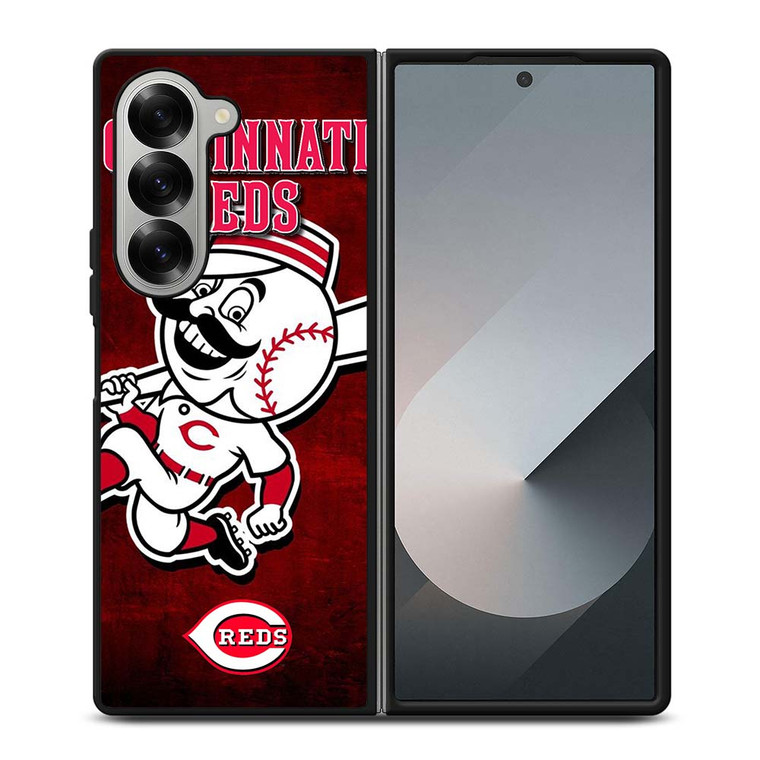 CINCINNATI REDS LOGO BASEBALL Samsung Galaxy Z Fold 6 Case Cover