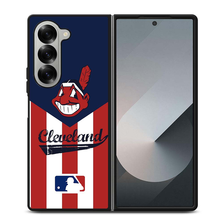 CLEVELAND INDIANS STRIPE LOGO Samsung Galaxy Z Fold 6 Case Cover