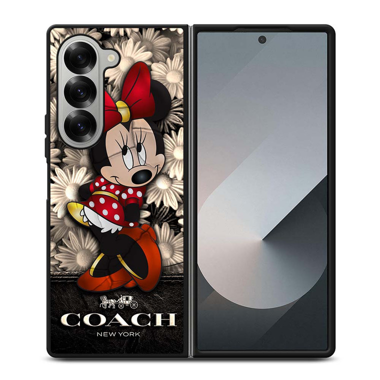 COACH FLOWER MINNIE MOUSE Samsung Galaxy Z Fold 6 Case Cover
