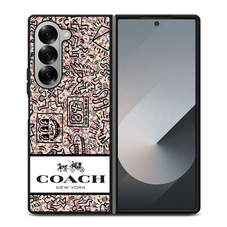 COACH NEW YORK ABSTRACK Samsung Galaxy Z Fold 6 Case Cover
