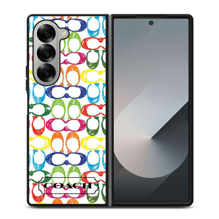 COACH NEW YORK COLORFUL 2 Samsung Galaxy Z Fold 6 Case Cover